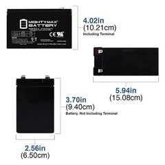 Mighty Max ML9-12 – 12 Volt 9 Ah SLA AGM Battery – Pack of 2