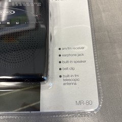 Jensen MR-80 AM/FM Portable Pocket Radio Small Compact NEW for Seniors Emergency