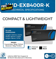 4K HDMI over Ethernet Extender Balun Hdbaset Ultrahd 4K @ 60Hz 4:4:4 Cat5E/6/7..