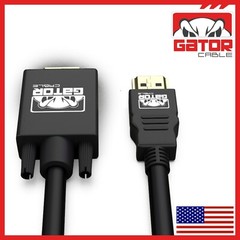 HDMI to VGA Cable Converter Adapter For HDTV PC Desktop Monitor Video 1080P 6FT