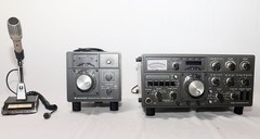 Working Kenwood TS-820S HF Hybrid Transceiver w/ VFO-820 Remote VFO & MC-50 Mic