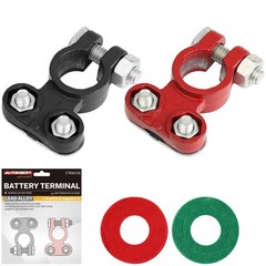 Top Post Color-Coded Lead Alloy Car Battery Terminal Pole Cable Connector Clamp