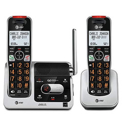 AT&T BL102-2 DECT 6.0 2-Handset Cordless Phones for Home With Answering Machine