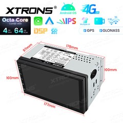 XTRONS 7″ IPS 2DIN Car Play Android 14 8Core 64GB Car Radio Stereo GPS Head Unit