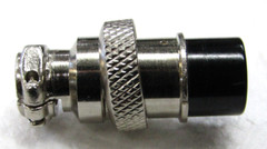 Vanco CBC3X CB Radio Microphone 3 Pin Female Panel Jack Replacement Chrome Kit