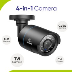 SANNCE 1x 1080P Outdoor Bullet Home CCTV Security Camera 100ft IR Night Vision