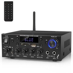 Stereo Audio Amplifier, 2 Channel 500W Bluetooth 5.0 Home Audio Stereo Receiv…