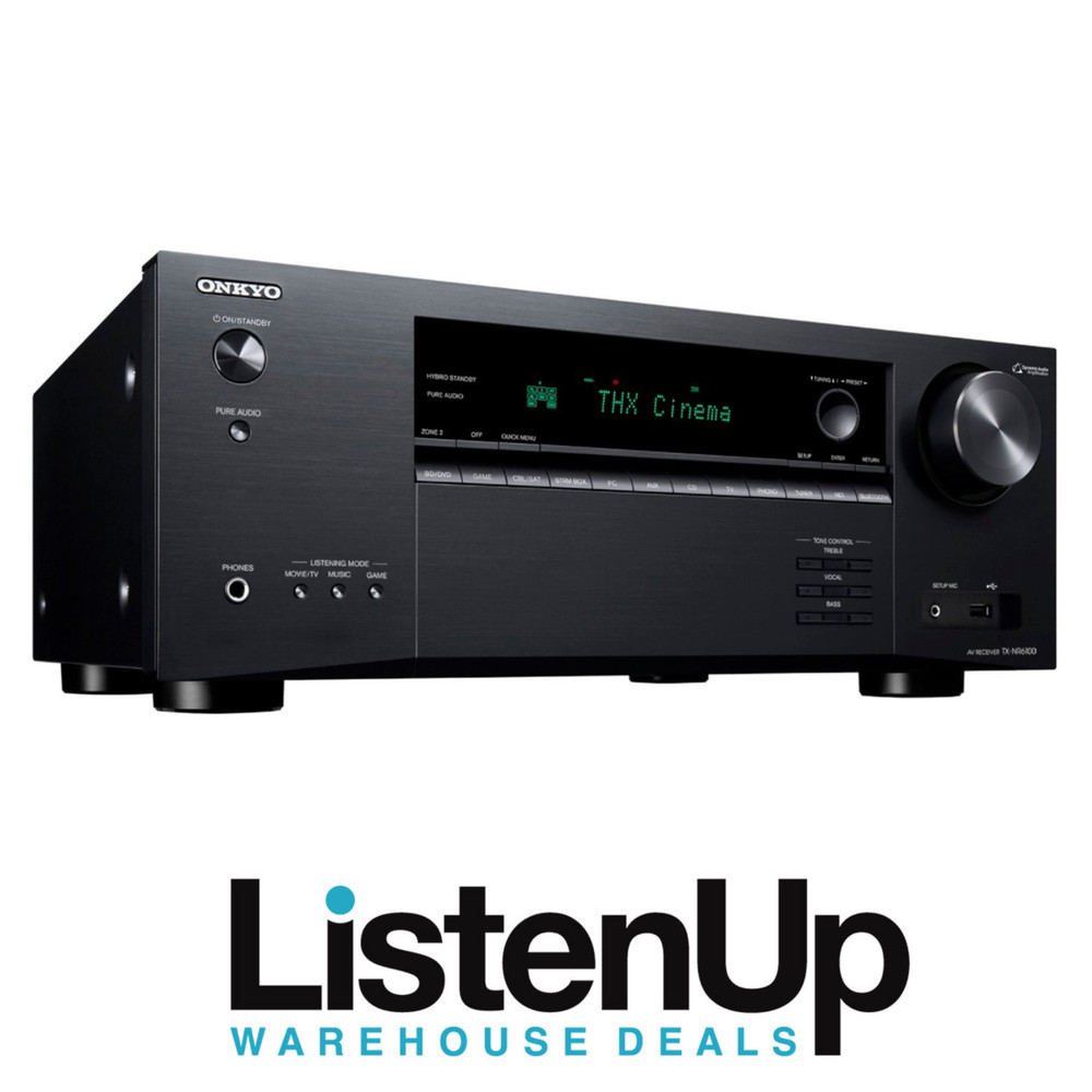 Onkyo TX-NR6100 7.2-channel home theater receiver w/ Atmos, Wi-Fi, BT, AirPlay2