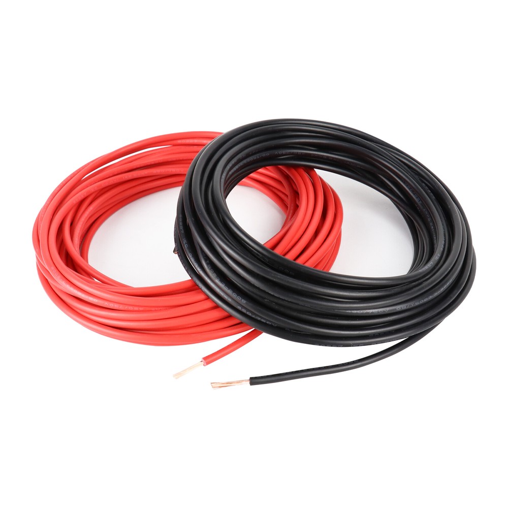Black Red Primary Wire Lot – 8 10 12 14 16 18 20 22 Gauge Copper Power Cable 12V