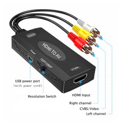 1080P HDMI Male To 3 RCA Video Audio AV Component Converter Adapter Cable HDTV