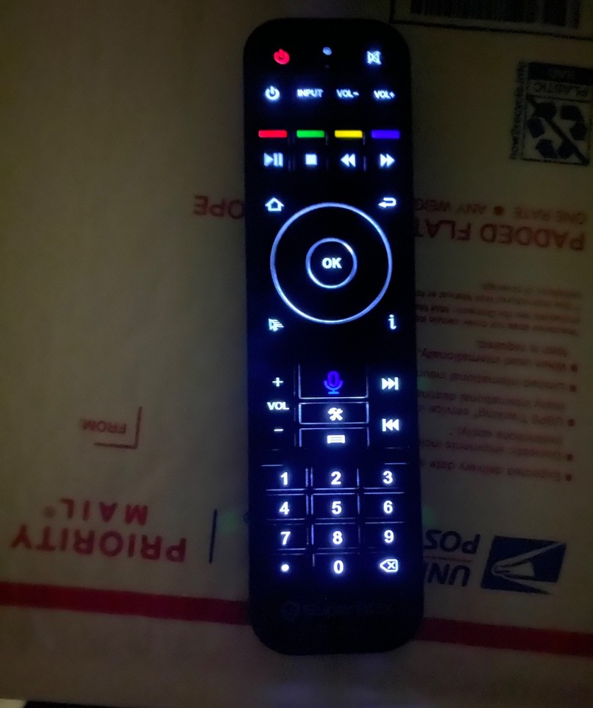 Genuine Superbox RC-200L BACKLIT Remote – Voice Command – Bluetooth – S5 S6 S7