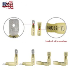 Waterproof Heat Shrink Spade Wire Connectors Electrical Crimp Terminals 50/220X