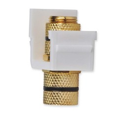 Speaker Post Snap-in Banana Keystone Jack – White, 10pcs
