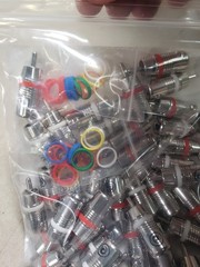 Planet Waves BCRCAP50 RCA Connectors Silver (50 Pack)