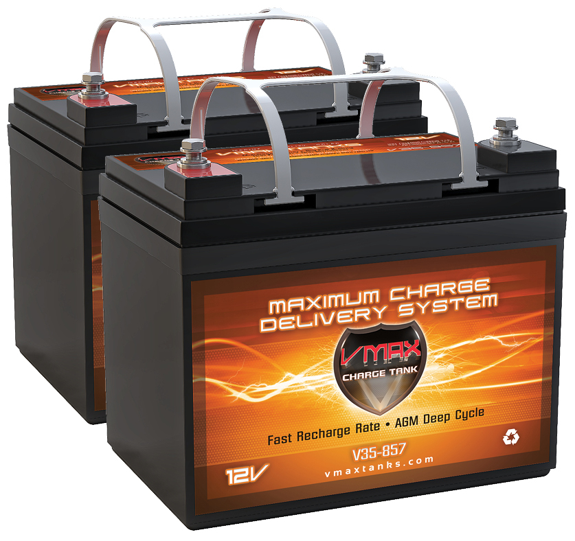 Dalton Medical Primechair PC-MP3C-1 RWD Comp. (2) VMAX V35-857 12V 35A Batteries