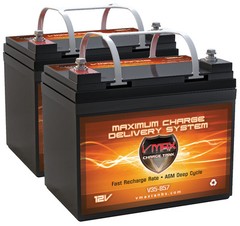 Dalton Medical Primechair PC-MP3C-1 RWD Comp. (2) VMAX V35-857 12V 35A Batteries
