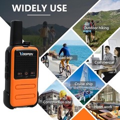 Durable Lightweight Walkie Talkies for Cruising and Skiing: 22 Channels Included