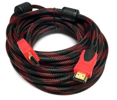 HDMI 25ft Cable Cord for HD TV LCD 3D DVD PS4 Xbox 1080p V1.4 High Speed Red US
