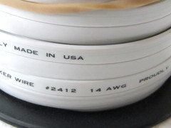 14 AWG Flat Speaker Wire 50ft Pure Copper PVC 2 Conductor Audio Cable USA Made