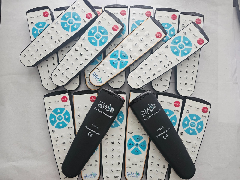 2 Pack – Clean Remote CR4-2 Universal Remote Controls Spill Proof Hospitality
