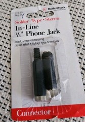 1/8 inch 3.5mm Stereo Coupler & In Line 1/8″ Stereo Phone Jack Radio Shack