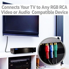 2 Pack 3 RCA Component Cable 25 Feet RGB Coaxial RCA Video Cord YPbPr TV VCR DVD