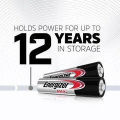 Energizer MAX AA Batteries (24 Pack x2), Double A Alkaline Batteries 48 Total