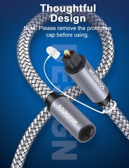 Optical Extension Cable 3Ft/1M, Optical Audio Cable Male to Female Toslink Op…