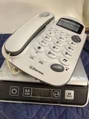 Emerson Caller ID Speaker Wall/Desk Phone White EM-2646