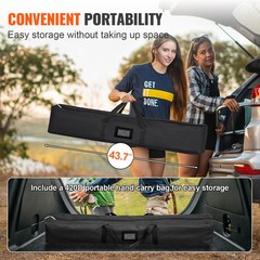 VEVOR Outdoor Movie Screen w/ Stand Portable Projector Screen 150″ 16:9 HD 4K