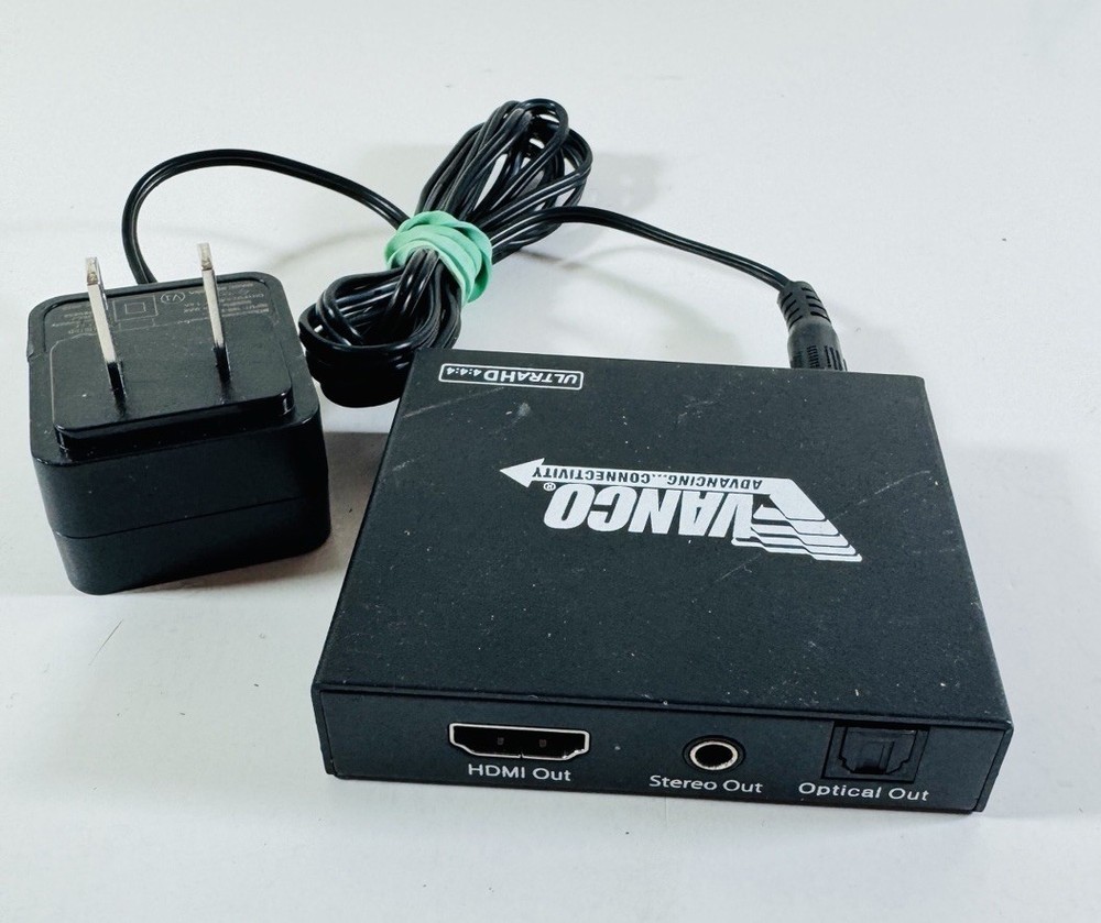 Vanco 4K HDMI Audio Extractor HD4KAE With Cord EL5
