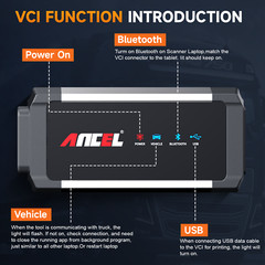 ANCEL V6 PRO+ All Systems Bidirectional OBD2 Scanner Diagnostic Key Programming