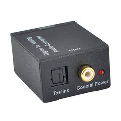 Digital SPDIF Optical Toslink Coax to Analog RCA Audio Converter + 1M Cable USA