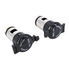 Pair DC 12V 120W Car Cigarette Lighter Female Power Outlet Socket Replacement