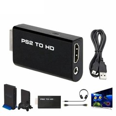 PS2 to HDMI Video Converter Adapter with 3.5mm Audio Output for HDTV Monitor US