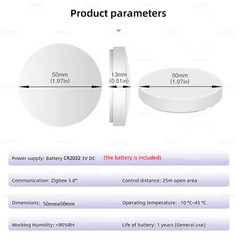 Zigbee Smart Push Button Wireless Switch Battery Powered Intelligent Scene