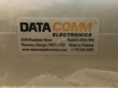 DataComm Recessed Cable Mgmt Plates w/Straight-Blade & Duplex Receptacles