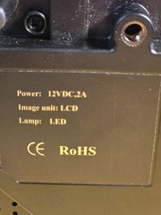 RoHS Projector LED Tested/Works HDMI, USB, AV In, SD Card, VGA