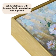 Floater Frame for 36×36 Canvas Paintings, DIY Metal Floating 36×36″, Gold