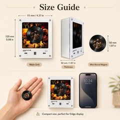 Custom NFC Music Player Fridge Magnet Rotatable Disc