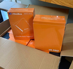 vSeeBox V6 Pro Android 4320p 64GB Wi‑Fi Quad Core HDMI HDR10 Dolby Atmos Orange