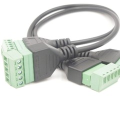 5 Pin Screw Terminal Female to 5 Pole Terminal Female Headphone Connection Cable