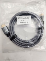 5 Pack HDMI 2.1 8K Gray Braided 2M