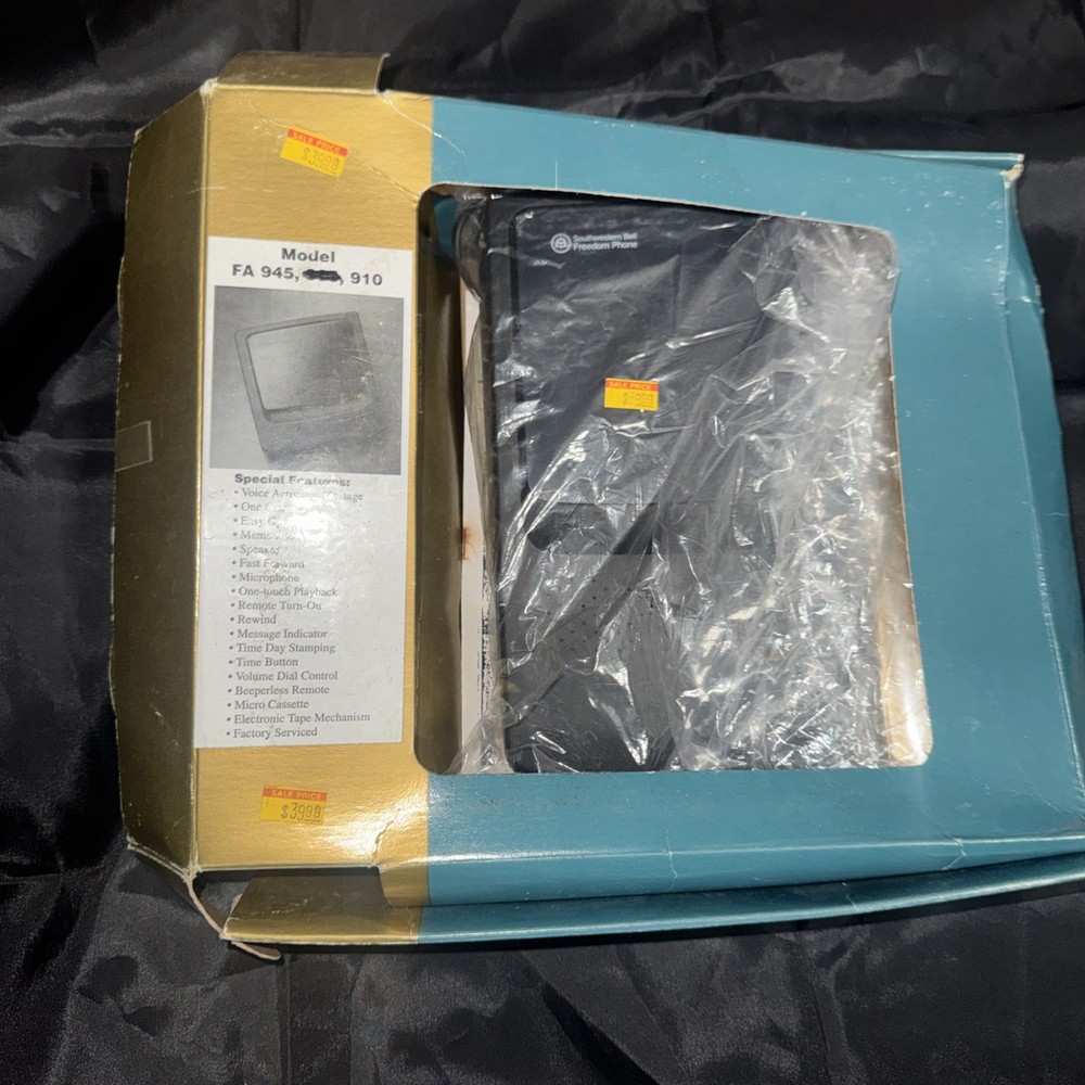 Telephone Answering Machine Micro Cassette Southwestern Bell Freedom Phone FA910