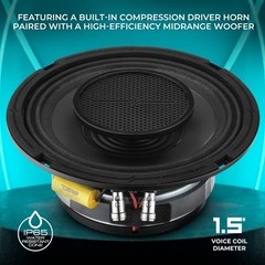 DS18 PRO-HY6.4MSL 6.5″ Shallow Hybrid Mid-Range Loudspeaker 300W 4-Ohms – PAIR