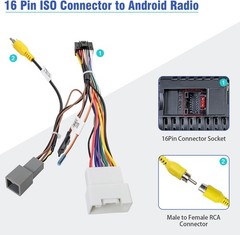 20Pin Radio Wire Harness for Mitsubishi Stereo Wiring Adapter Kit | Android Radi