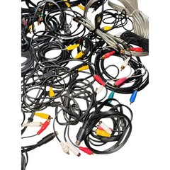 AV Cable Assorted Lot 60pc RCA S-Video Auxiliary Coaxial Adapter Connector Set