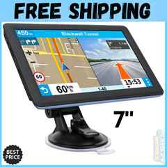 Car Truck GPS Navigation 7 Inch Touch Screen 2026 Maps Spoken Direction