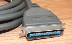 Genuine Belkin (F2A032-10) Gray Parallel Computer Printer Data Cable Only *READ*