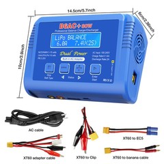 B6AC 80W Lipo Battery Balance Charger 6Amp Discharger, RC Hobby Battery Charger